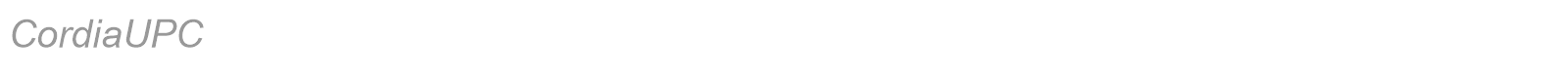 CordiaUPC font preview